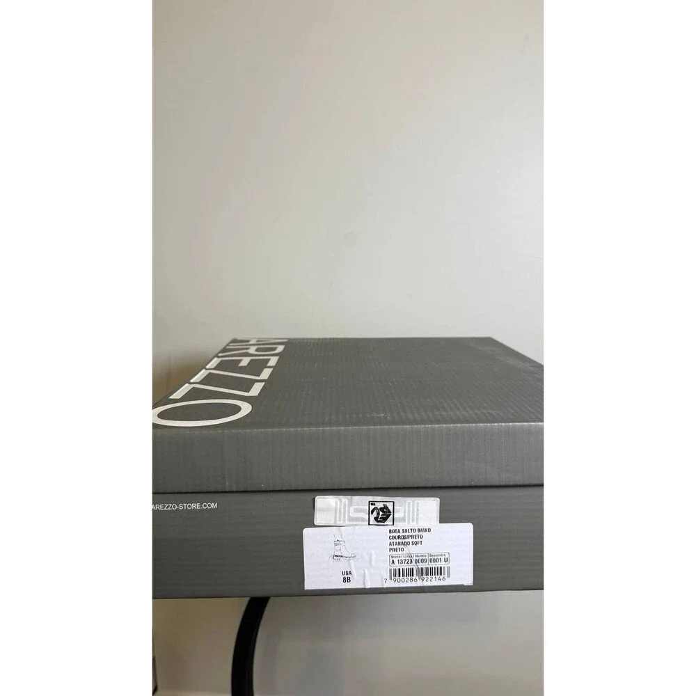 Arezzo Black Leather Booties 8B New in Box MSRP $159 - Picture 14 of 14